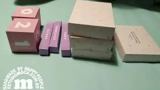 DIY - Arquivo grátis e Montagem de Calendário Cubo