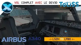 X-PLANE 11  - LSZH / LFBO - Smartcopilot ToliSS  A346