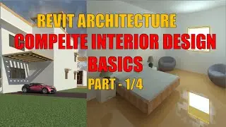 Modern House Interior Design Part 1/4 - REVIT ARCHITECTURE PROJECT 2
