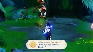 Fire FIRST To Get Achievement |Han Always Shoots First Sumeru Hidden Achievement| Genshin Impact 3.0