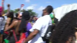Miami Carnival with paint spray Miami J’ouvert Broward Carnival