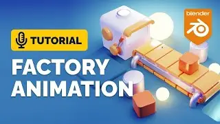 Blender Factory Animation Tutorial  Polygon Runway || blender tutorial