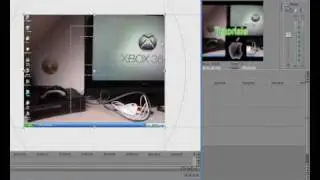 How to put background images around 3d text in sony vegas pro 9