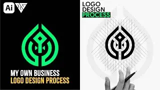 Business Logo Design Process | Creative Grid Based Monogram Adobe Illustrator Tutorial