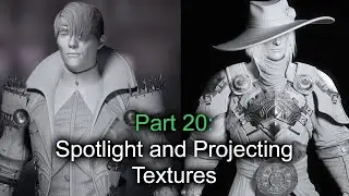Part 20 (Spotlight and Projecting Textures) - Zbrush for beginners