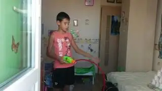 NERF прокачка трикшот "в движении"