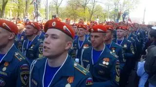 Парад победы 2016 в Санкт-Петербурге.  Молодцы ребята и девчата! Аж дух захватывает!