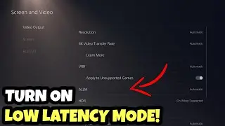 How to Turn on LOW LATENCY Mode on PS4/PS5 & Reduce Input LAG!