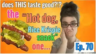 I try a “hotdog Rice Krispie snack”. does THIS taste good?!? Episode 70 #combinations #suggestions
