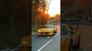 BMW M1 Procar en arrivant à Montlhéry ! 💛 #tourauto #bmwm1 #bmwm #bmw