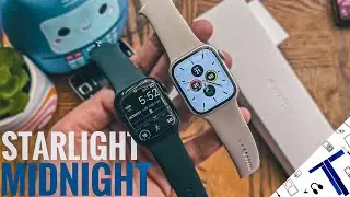 Dual Apple Watch Series 8 Unboxing | Series 8 Starlight & Series 8 Midnight Color