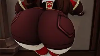 [KISHI3D] Amber Big Booty Close #GENSHINIMPACT
