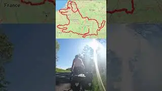 Largest GPS drawing by bicycle #shorts