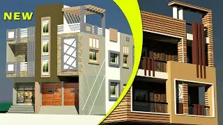 New House Front Elevation Design @PiyushPanchal #home
