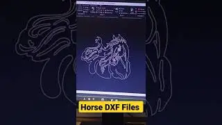 Horse DXF files for CNC machine 