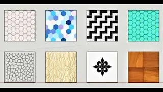 SketchUp Pro 11, Materials, Tiles, Wallpaper