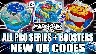 ALL PRO SERIES QR CODES + ALL BOOSTERS BEYBLADE BURST SURGE APP QR CODES BEYBLADE BURST PRO SERIES