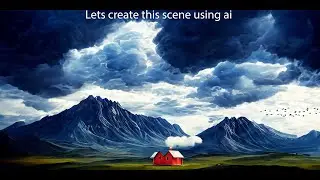 Making a beautiful scenery using Photoshop AI