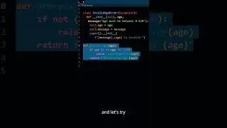 Create Custom Exception in Python | 