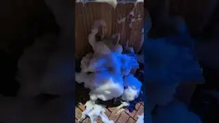Kid armed with a bottle of soap vs my hot tub.