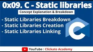 Static Libraries in C Language (Creation & Linking) | 0x09. C - Static libraries