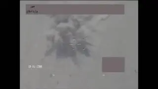 Iraq's army UAV CH-4 targeting ISIS militants near Lake Razzazah,SE Anbar.