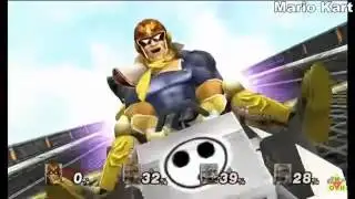 Captain Falcon's final smashes reaction
