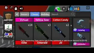 selling my items #roblox #mm2 #murdermystery2