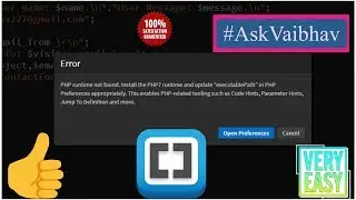PHP runtime error in Brackets [FIXED] | Install PHP runtime | Update 