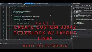Revit API - Create Custom 30x42 Titleblock - Part 3