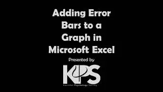 How to Add Error Bars in Excel