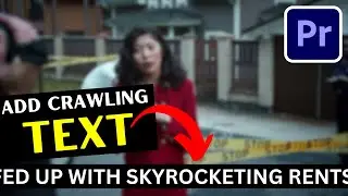How To Add Crawling TEXT in Adobe Premiere Pro | Crawling Text Animation in Premiere Pro