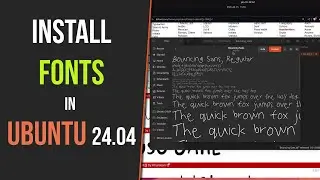How to Install Fonts in Ubuntu 24.04