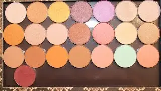 Morphe single eyeshadow collection and swatches