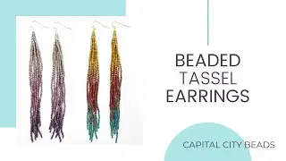 Beaded Tassel Earrings