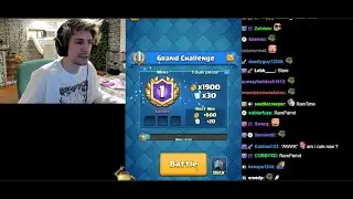 xQc finally wins in Grand Challenge *no Kappa* | xQc plays Clash Roayle (agane) Pt 6