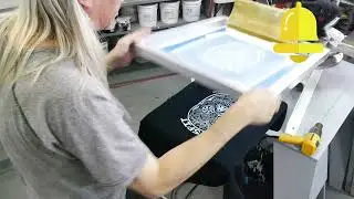 White Polyester Plastisol Ink Screen Printing Test Print