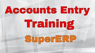 SuperERP Software Accounting Entry Training and Report Analysis