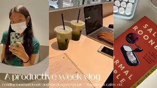 a productive week-vlog, reading books and studying at cafes.
