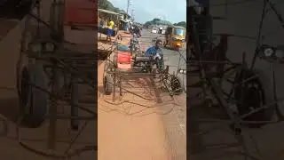African Guy Drives Wireframe Car