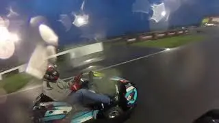 WET go-kart race in the night