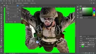Using Green Screen - Green Background in Photoshop [Adobe Photoshop Tutorial]