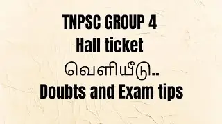 GROUP 4 HALL TICKET RELEASED/Doubts