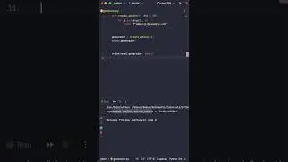Do you know how to create a generator in Python? 
