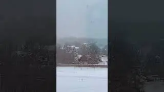А из нашего окна метель белая видна...🌨️❄️Дымок из каменных печей и стая гордых лошадей 🐎