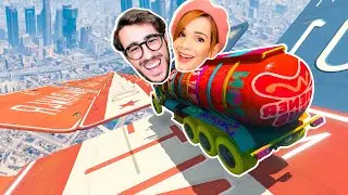 COMPLETO LA MEGA RAMPA CON I SEGNALI STRADALI DI GTA 5!