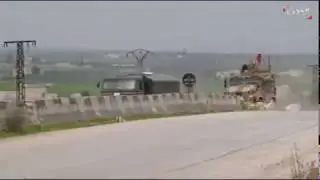 RUSSIAN AND TURKISH PATROLS ON M5 ROAD ALEPPO IDLIB HAMA