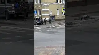 #Ростов Установка минных заграждений бойцами ЧВК "Вагнер"в Ростове