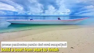 stages of making a simple wooden boat model