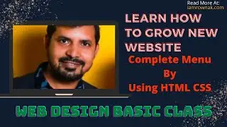 Web Design Basic Course in Bangla 2021|P2-Complete DropDownMenu Design By Using HTML and CSS|Class16